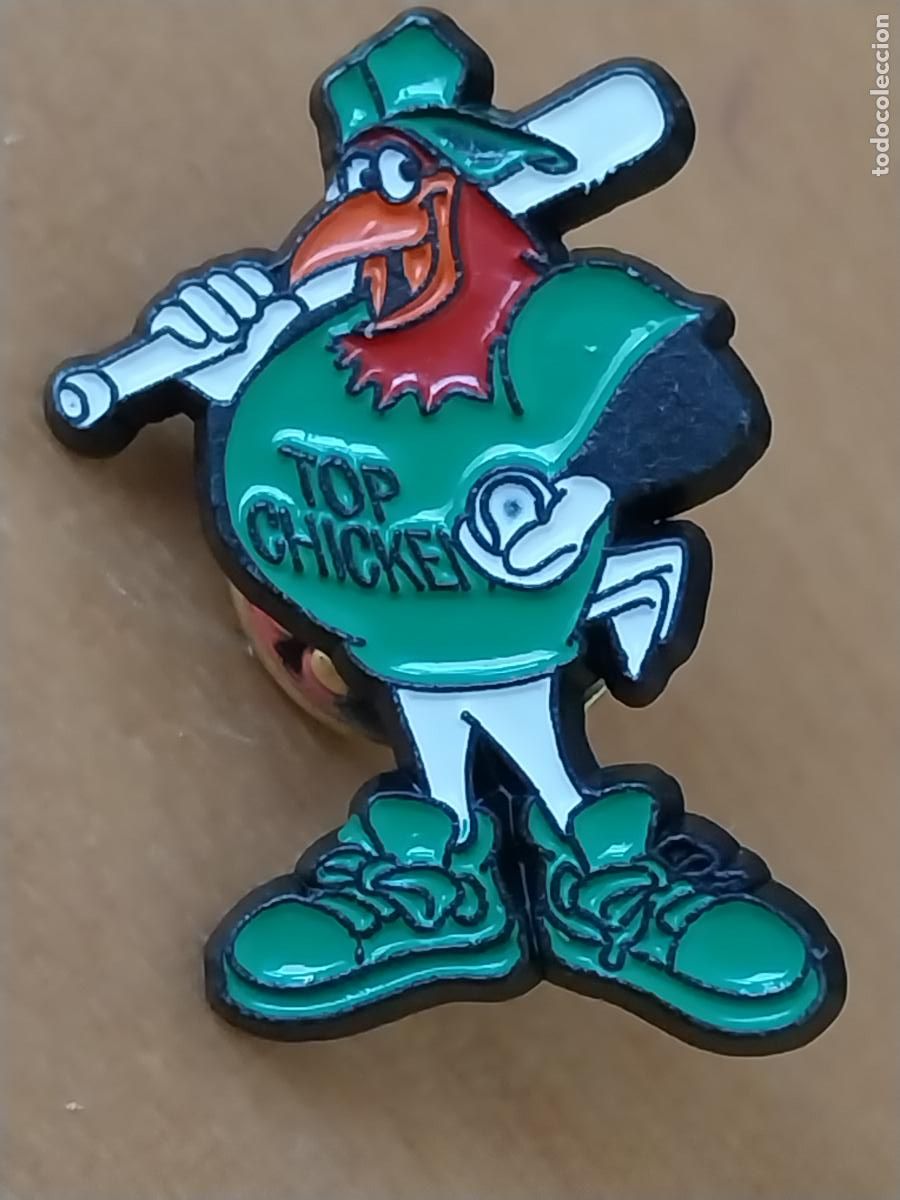 Pins de colecci&oacute;n: TOP CHICKEN PIN PINCHO PINTURA LACADA PROMOCIONAL ALIMENTACION VINTAGE 2.71CMS ALTO