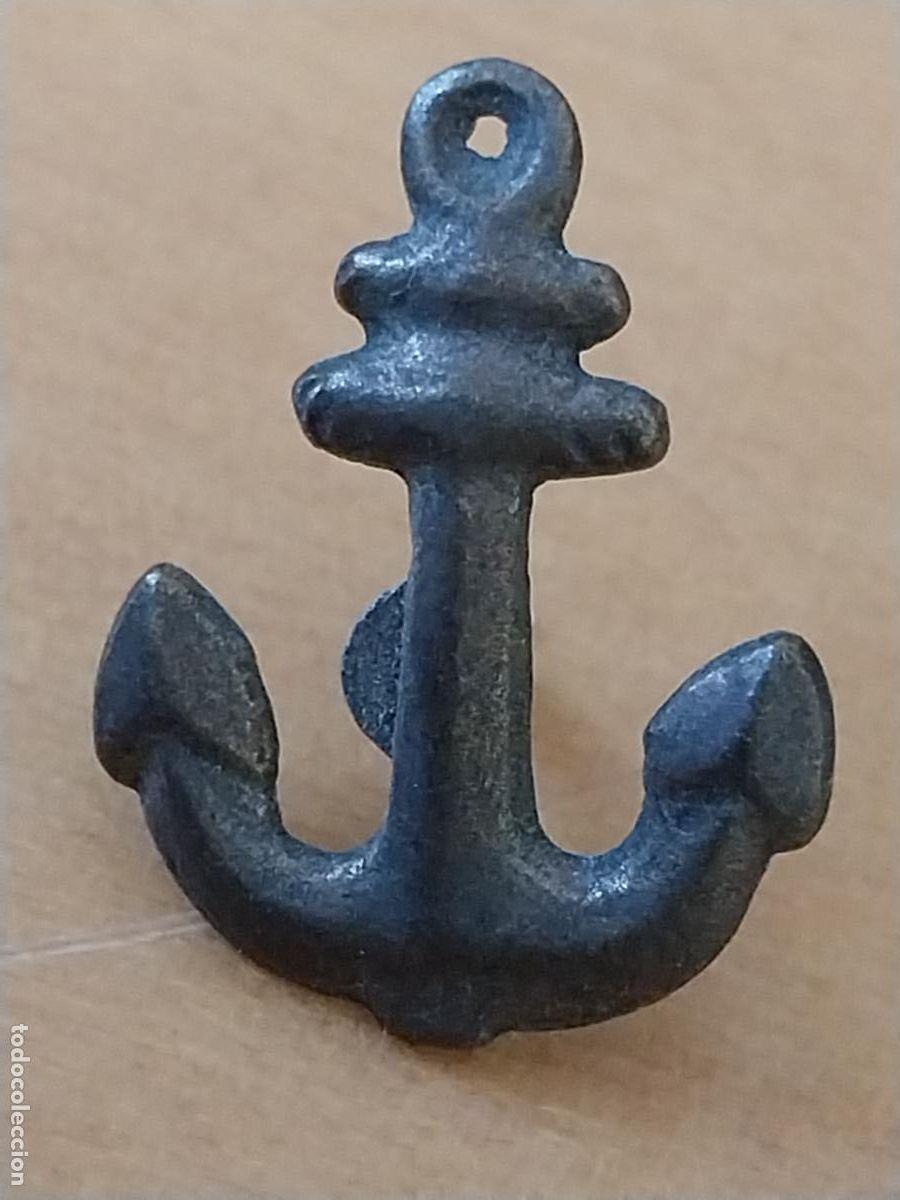 Pins de colecci&oacute;n: ANCLA PIN PINCHO METAL TONO LAT&Oacute;N VINTAGE 2CMS ALTO
