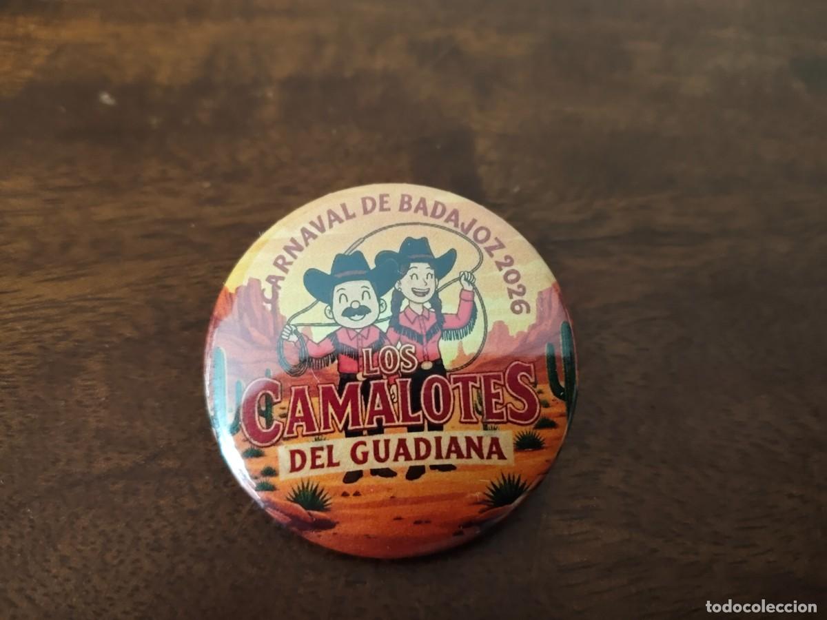Pins de colecci&oacute;n: Chapa de los Camalotes del Guadiana. Carnaval de Badajoz 2026.
