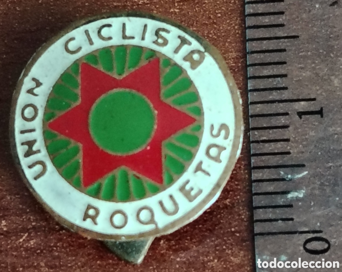 Pins de colecci&oacute;n: Insignia union ciclista Roquetas