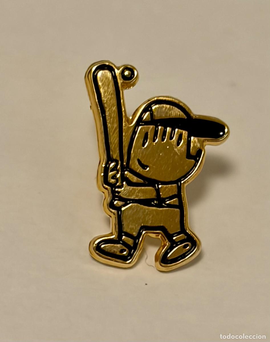 Pins de colecci&oacute;n: PIN COBI BEISBOL DORADO - MASCOTA JUEGOS OLIMPICOS BARCELONA 1992