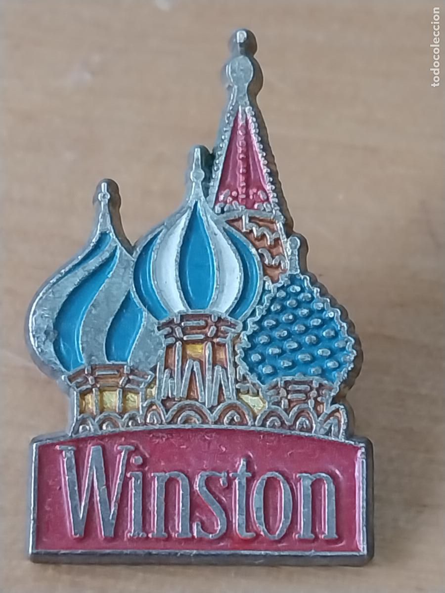 Pins de colecci&oacute;n: WINSTON CIGARRILLOS RUSIA MOSCU SOVIETICA PIN PINCHO 2.33CMS ALTO VINTAGE METAL