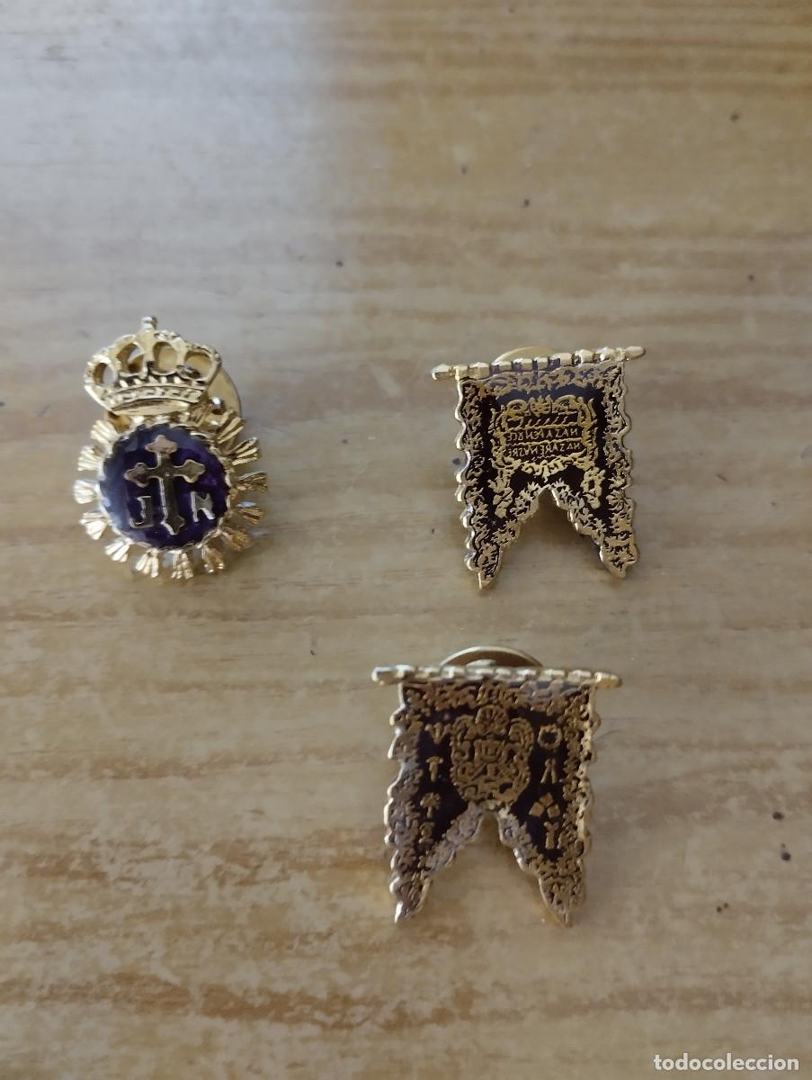Pins de colecci&oacute;n: tres pines de la cofradia marraja de la semana santa de cartagena