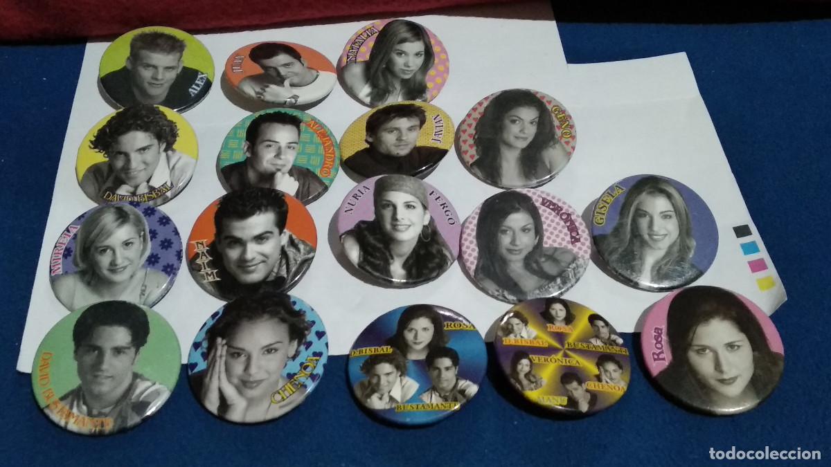 Pins de colecci&oacute;n: OPERACION TRIUNFO 1&ordf; EDIC. 17 DIFERENTES CHAPAS-PIN imperdible - BUSTAMANTE, BISBAL, NATALIA, CHENOA