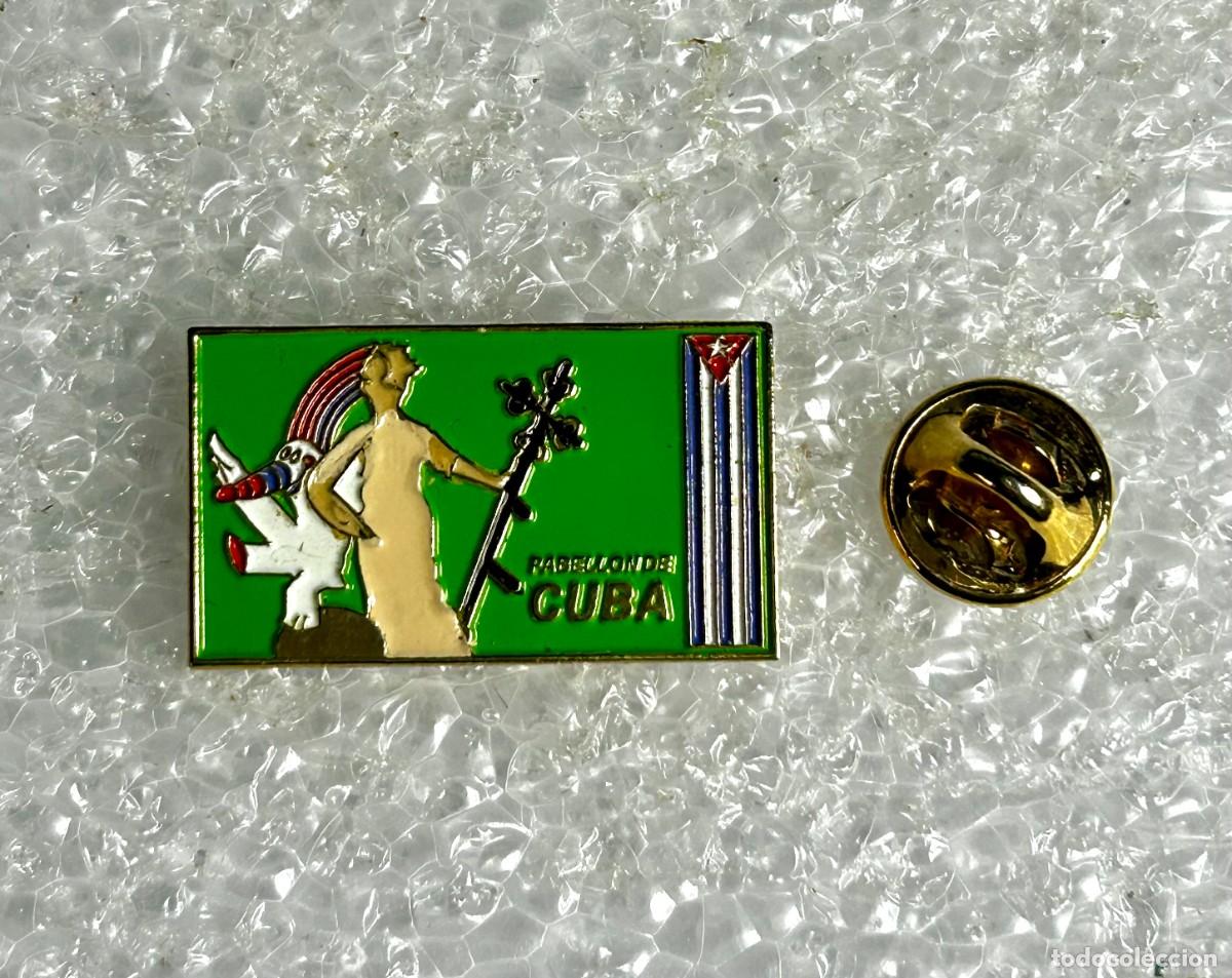 Pins de colecci&oacute;n: 3738.Pin recuerdo del Pabell&oacute;n de Cuba en la Exposici&oacute;n Universal de 1992 de Sevilla (Expo '92)
