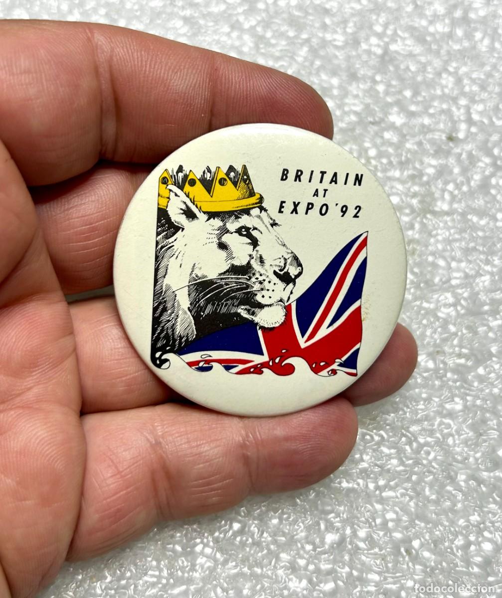 Pins de colecci&oacute;n: 3742.Chapa del Pabell&oacute;n de Gran Breta&ntilde;a (Reino Unido) en la Expo '92 de Sevilla