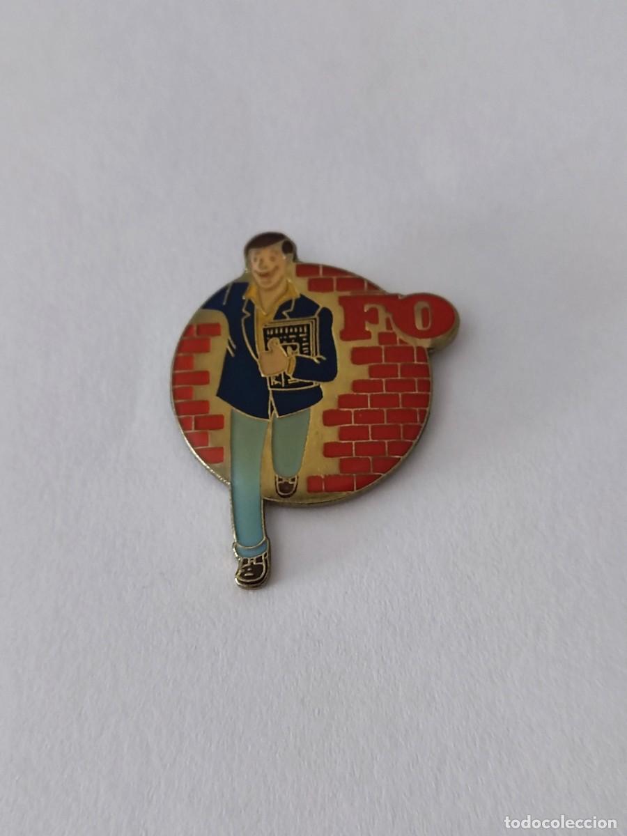 Pins de colecci&oacute;n: PIN MOVIMIENTO SINDICAL FRANCES -FORCE OUVRI&Egrave;RE (FUERZA OBRERA)