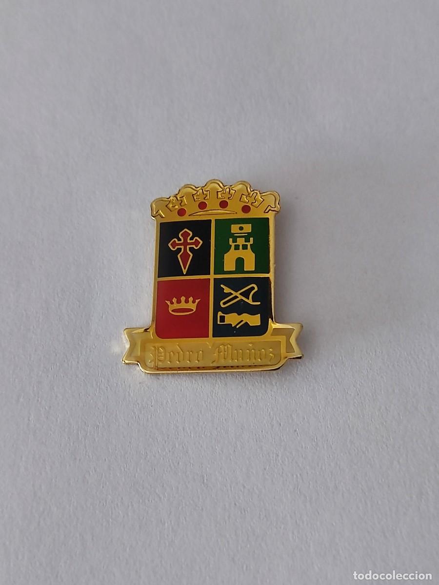 Pins de colecci&oacute;n: PIN ESCUDO HERALDICO DE PEDRO MU&Ntilde;OZ- CIUDAD REAL