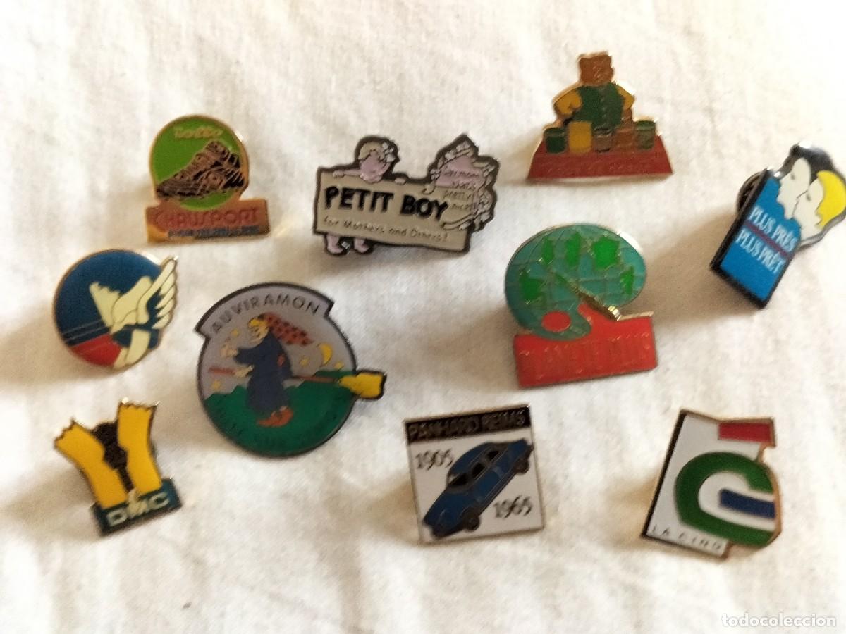 Pins de colecci&oacute;n: Lote de 10 pins vintage a&ntilde;os 80 y 90