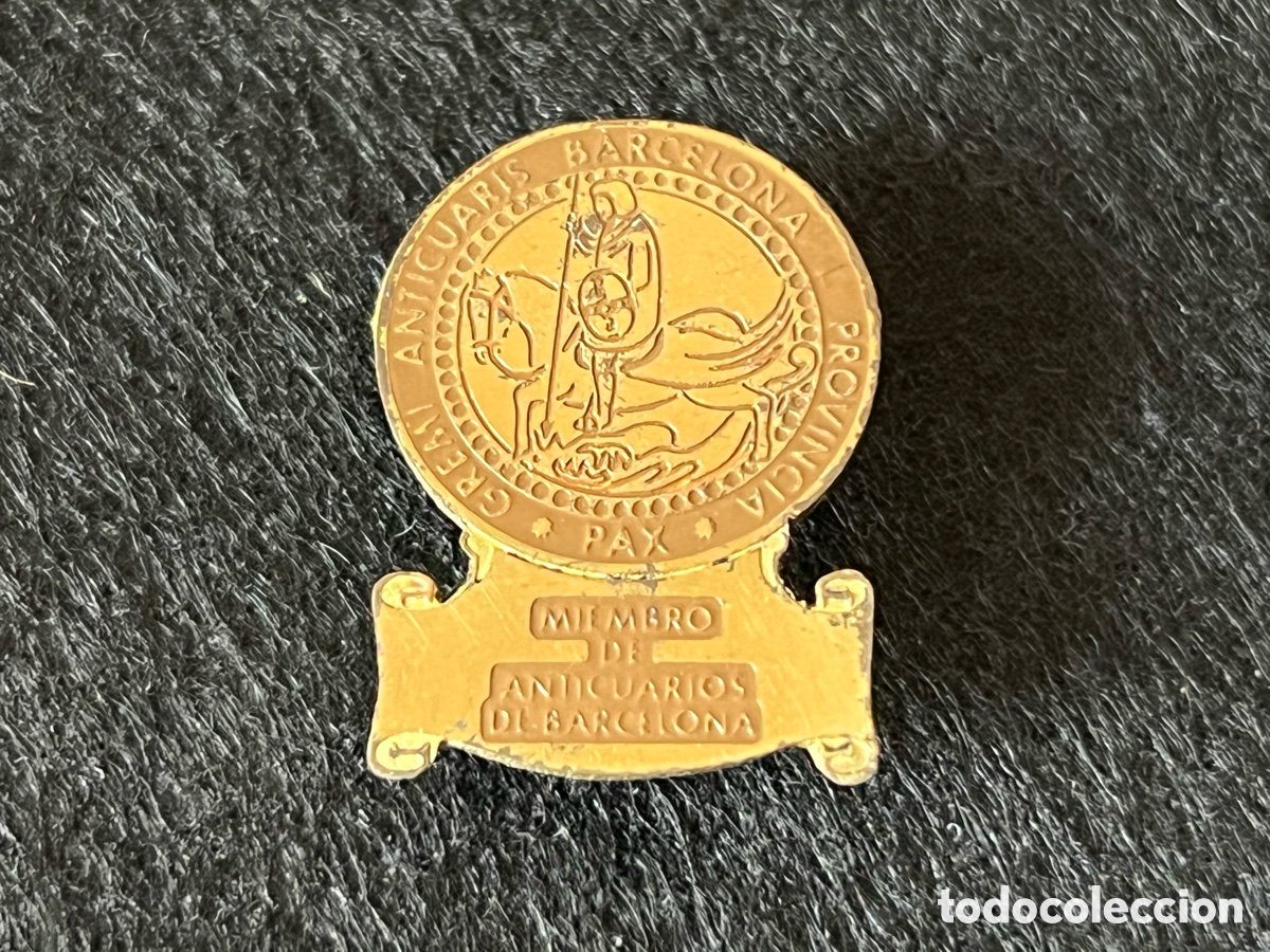 Pins de colecci&oacute;n: MIEMBRO GREMI ANTICUARIS ANTIQUARIS ANTICUARIOS BARCELONA PROVINCIA INSIGNIA DE SOLAPA PIN