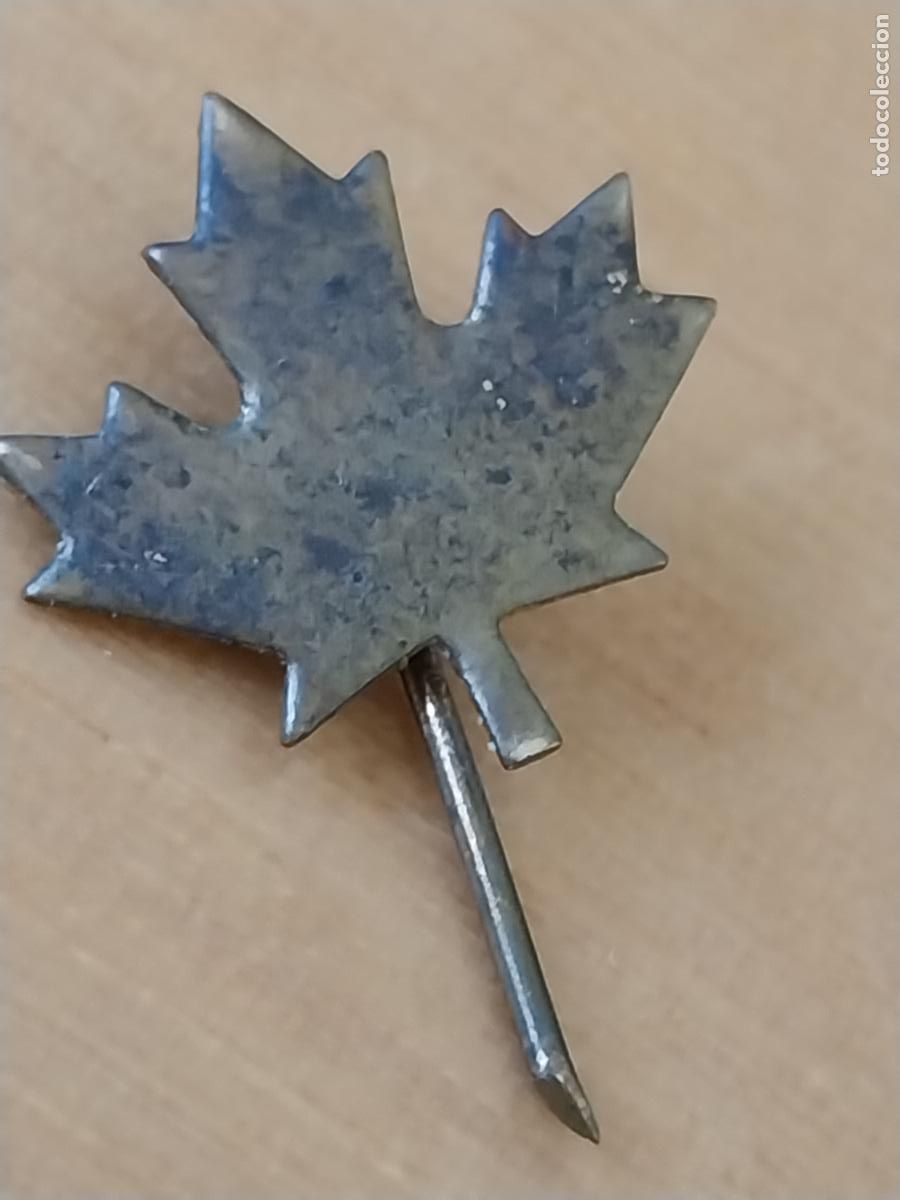 Pins de colecci&oacute;n: ARCE INSIGNIA HOJA METAL TONO LAT&Oacute;N 1.5CMS ALTO VINTAGE A&Ntilde;OS 50 DORSO ALFILER