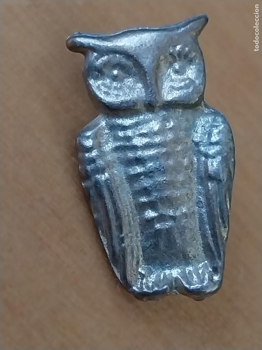 Pins de colecci&oacute;n: BUHO LECHUZA AUTILLO METAL 1.5CMS ALTO VINTAGE 2CMS ALTO