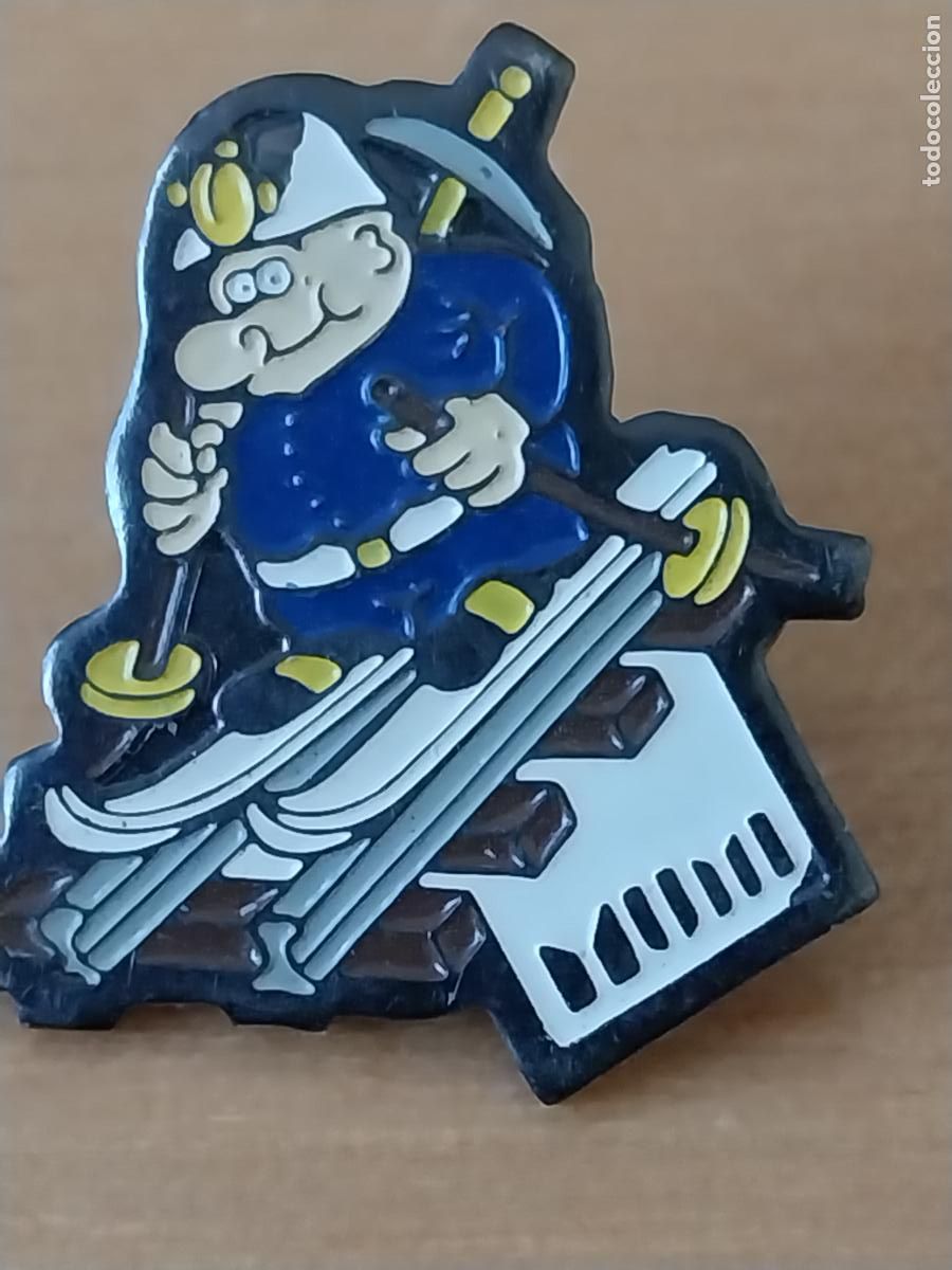 Pins de colecci&oacute;n: MINERO ESQUI PIN PINCHO METAL PINTURA LACADA 2CMS ALTO VINTAGE