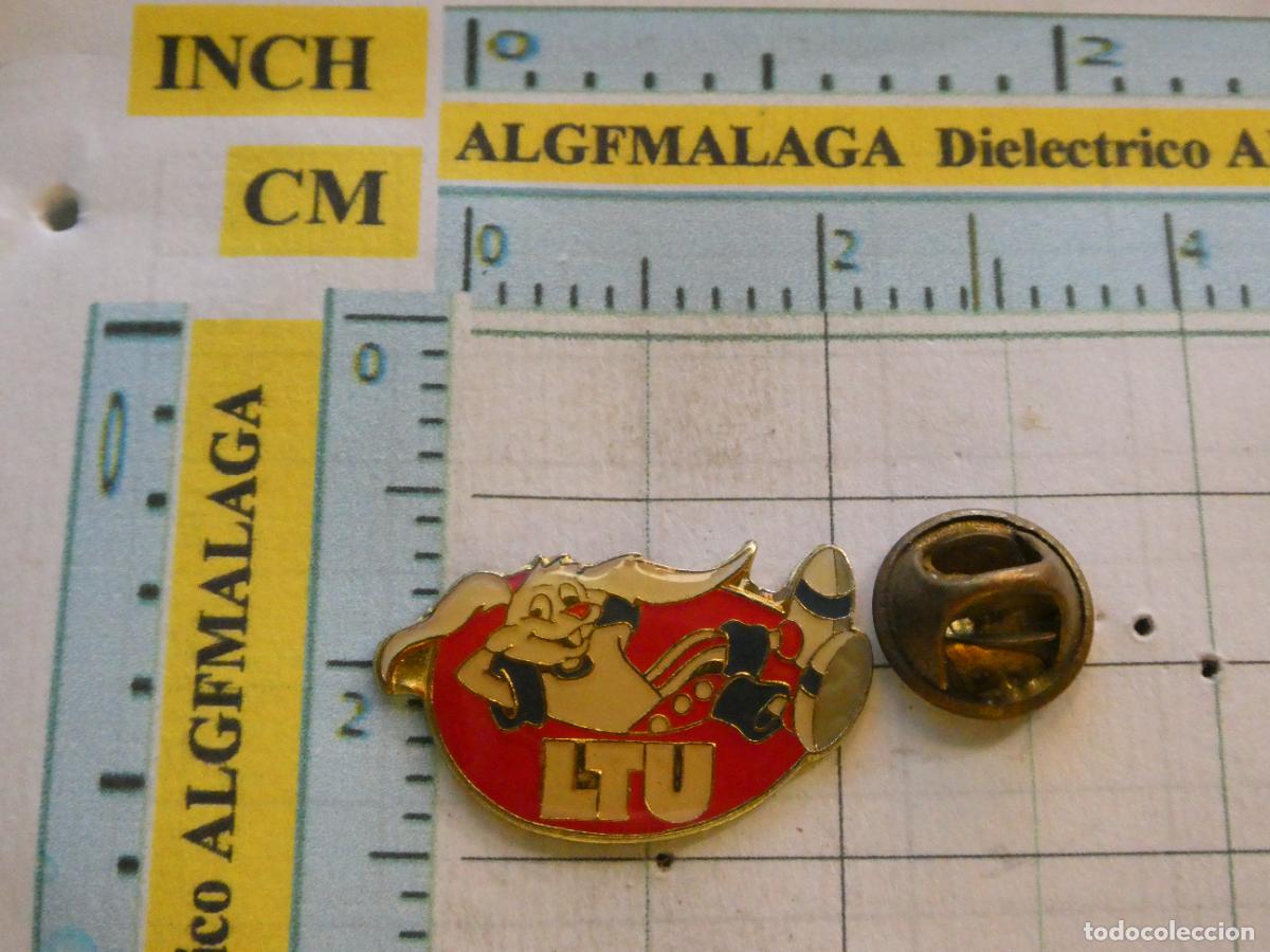 Pins de colecci&oacute;n: PIN DE AVIONES AEROL&Iacute;NEAS. LTU MASCOTA CONEJO EN FLOTADOR
