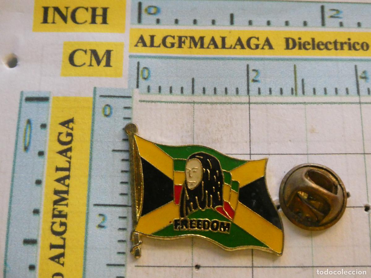 Pins de colecci&oacute;n: PIN DE BANDERAS M&Uacute;SICA. JAMAICA BOB MARLEY