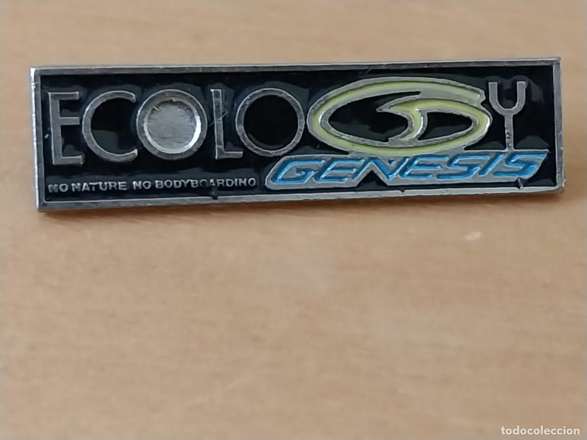 Pins de colecci&oacute;n: ECOLOGY GENESIS PIN PINCHO METAL PINTURA LACADA 3.82CMS LARGO VINTAGE