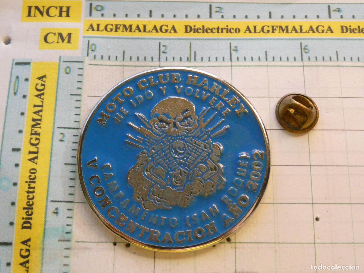 Pins de colecci&oacute;n: GRAN PIN DE COCHES MOTOS. MOTOCICLISMO. MOTO CLUB HARLEY CONCENTRACI&Oacute;N 2002 SAN ROQUE C&Aacute;DIZ