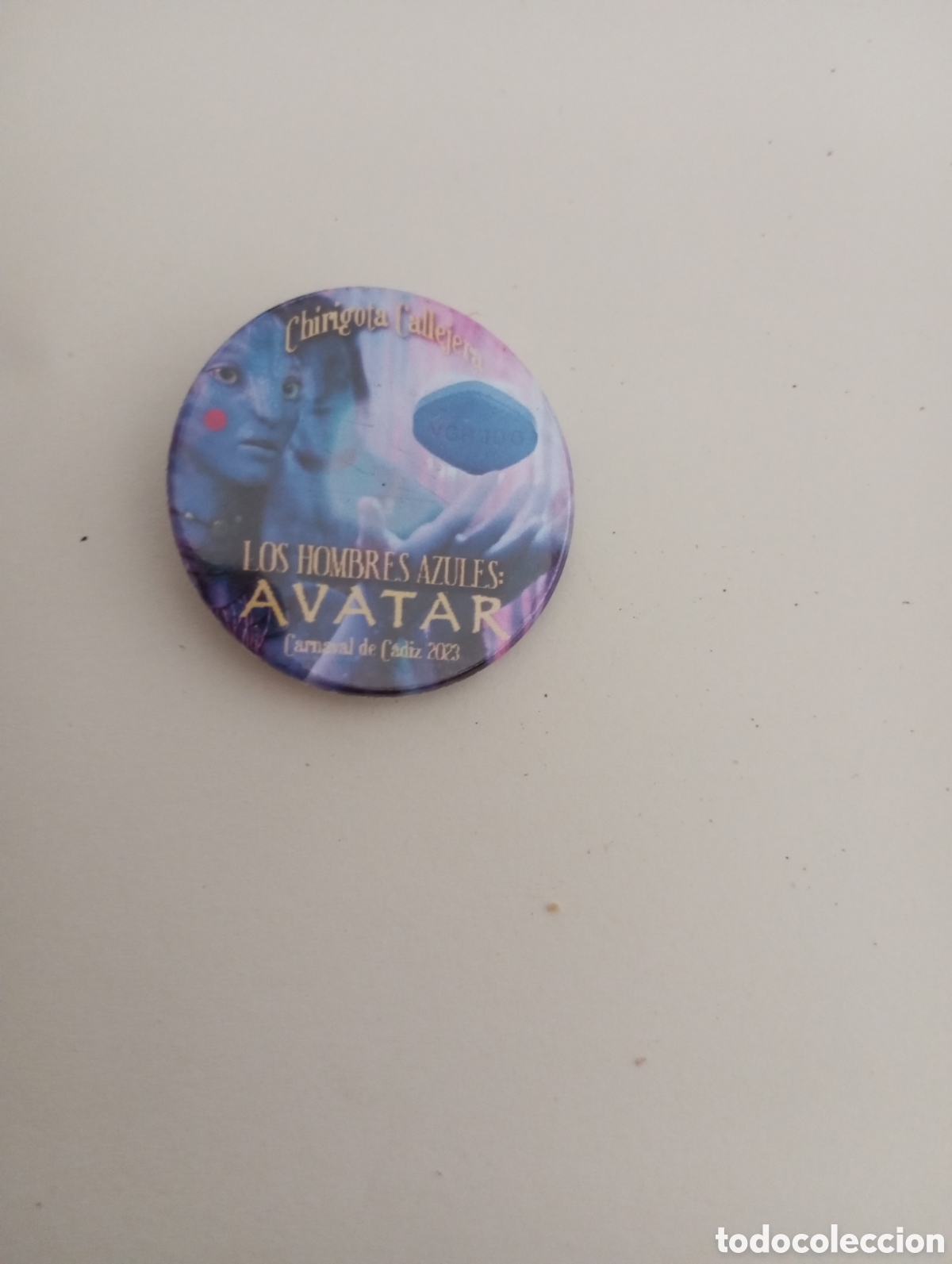 Pins de colecci&oacute;n: Carnaval de C&aacute;diz chapa chirigota callejera Los hombres azules avatar 2013