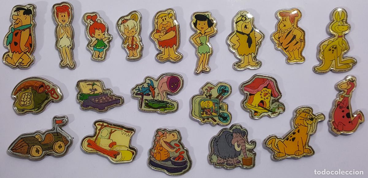 Pins de colecci&oacute;n: LOTE 20 PIN LOS PICAPIEDRA 1994 THE FLINSTONES, Pedro Vilma Pebbles Pablo Betty Bamm-Bamm Dino....