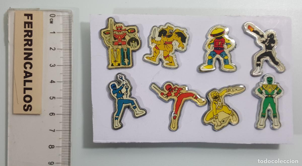Pins de colecci&oacute;n: LOTE 8 PIN POWER RANGERS 1995 SABAN