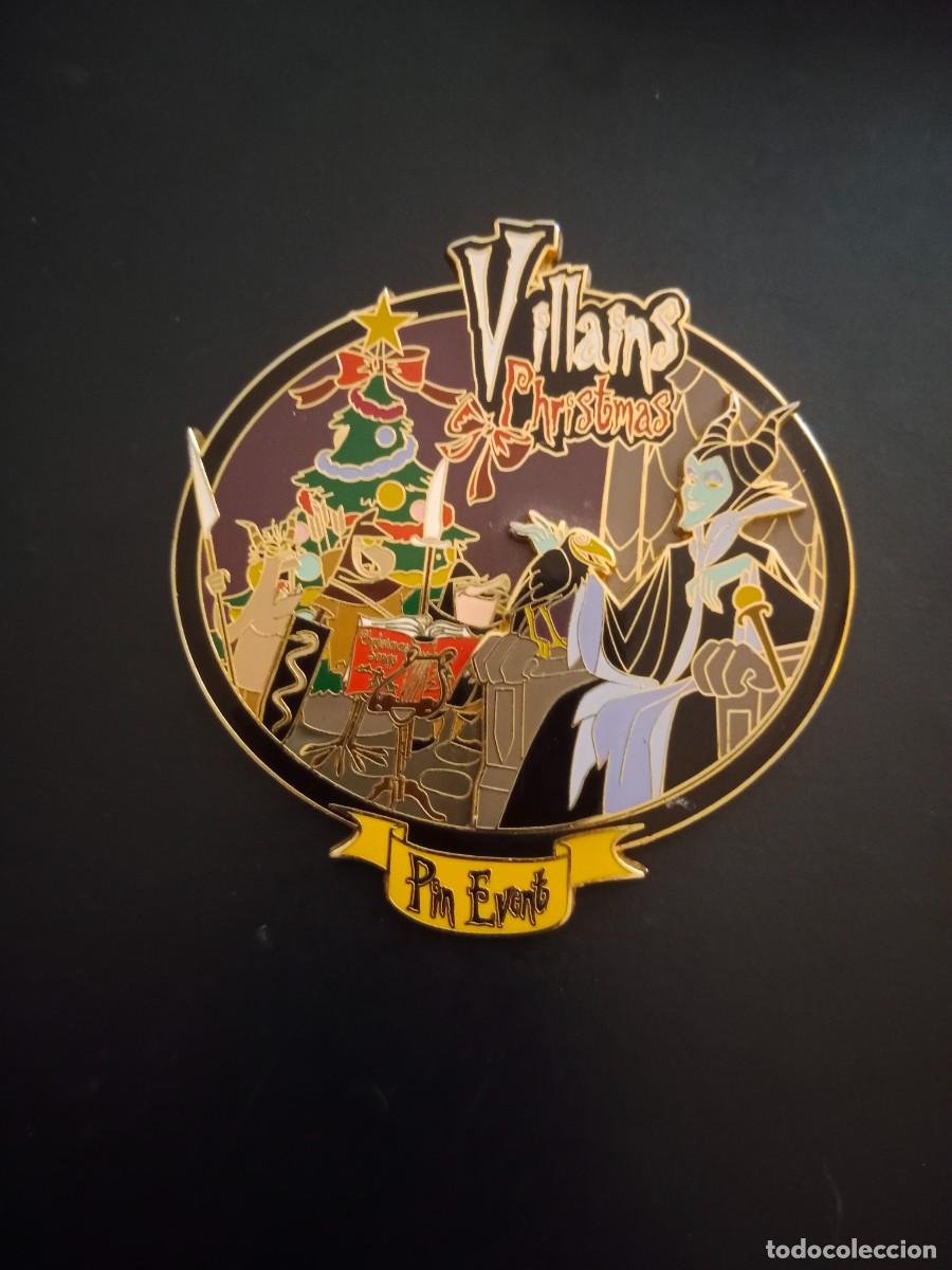 Pins de colecci&oacute;n: RARO PIN GIGANTE EDICION LIMITADA DISNEYLAND PARIS 2009 - VILLAINS CHRISTMAST EVENT - ESMALTADO