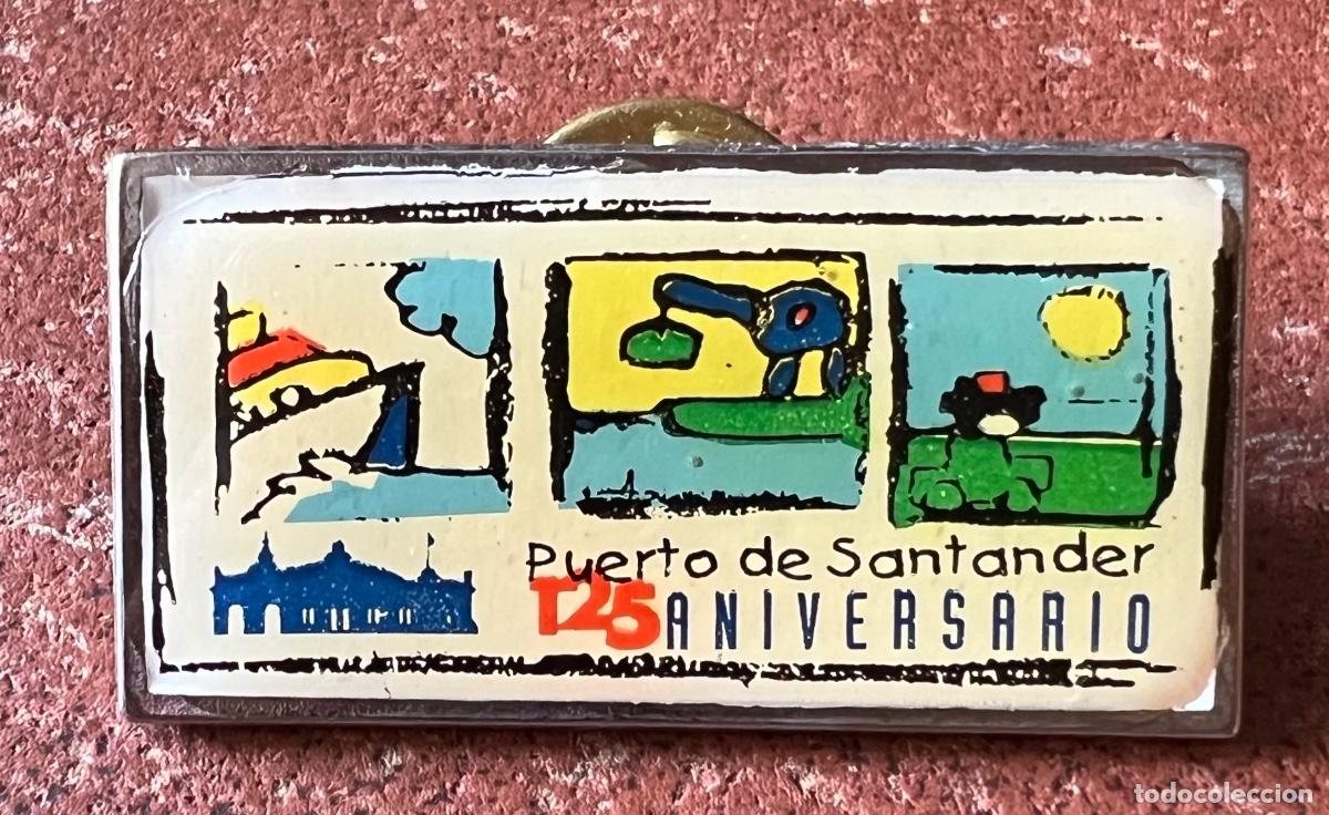 Pins de colecci&oacute;n: Pin del 125 Aniversario del Puerto de Santander (Cantabria)
