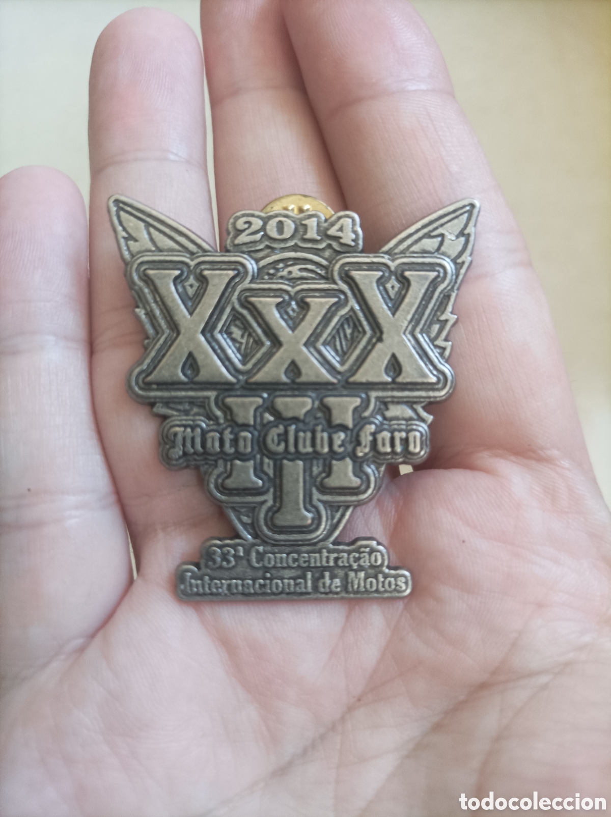 Pins de colecci&oacute;n: Pins grande Moto Club Faro 33' Concentraci&oacute;n 2014