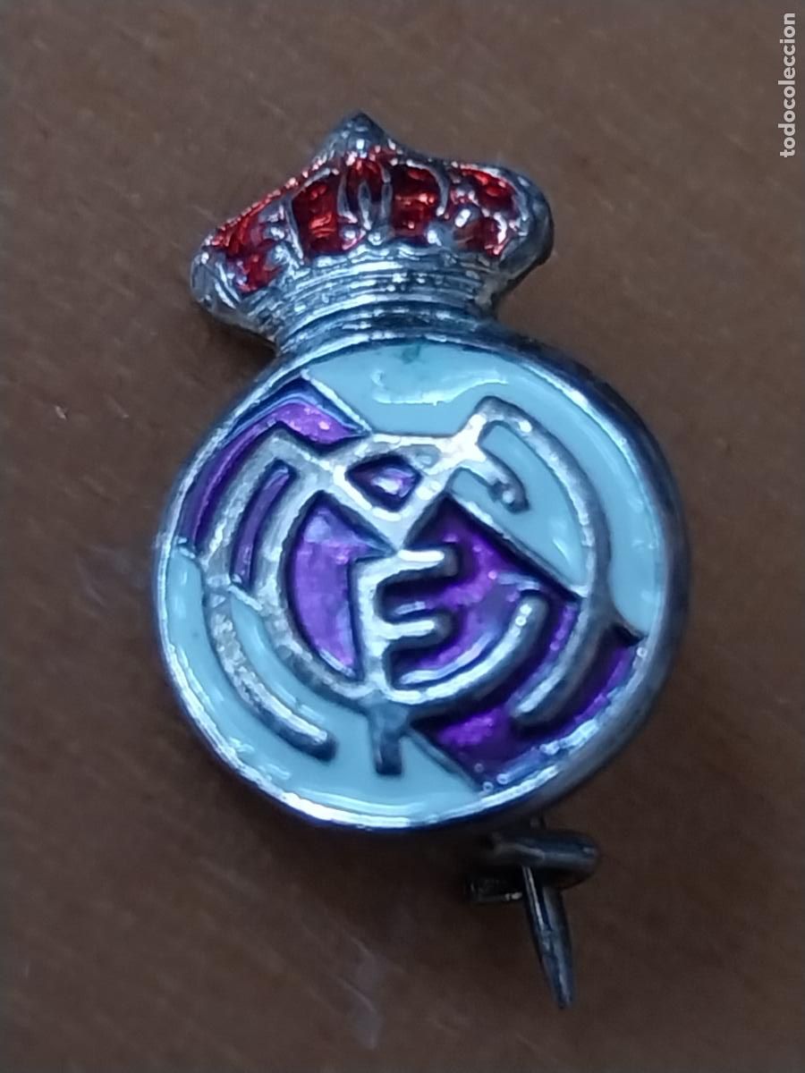 Pins de colecci&oacute;n: REAL MADRID INSIGNIA ALFILER METAL PINTURA LACADA 1.58CMS