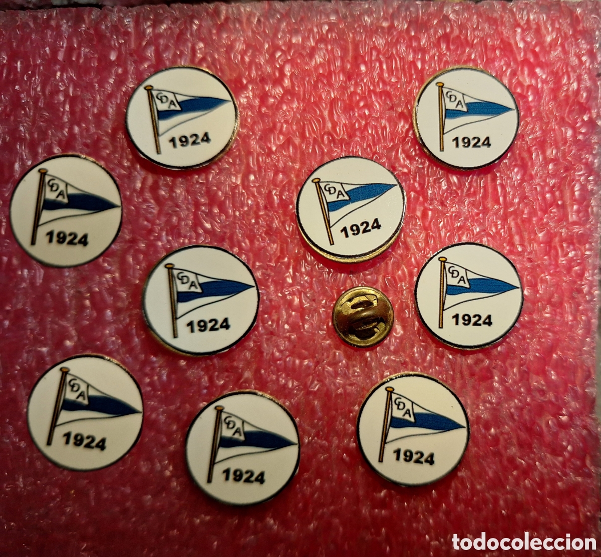 Pins de colecci&oacute;n: LOTE 9 PINS PIN EMBLEMA ALAVES LOGO 1924