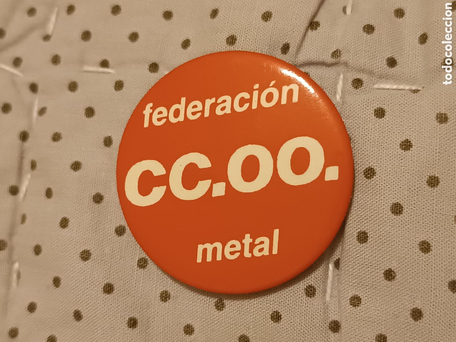 Pins de colecci&oacute;n: Chapa CC.OO. Federaci&oacute;n Metal - Sindicato Comisiones Obreras -