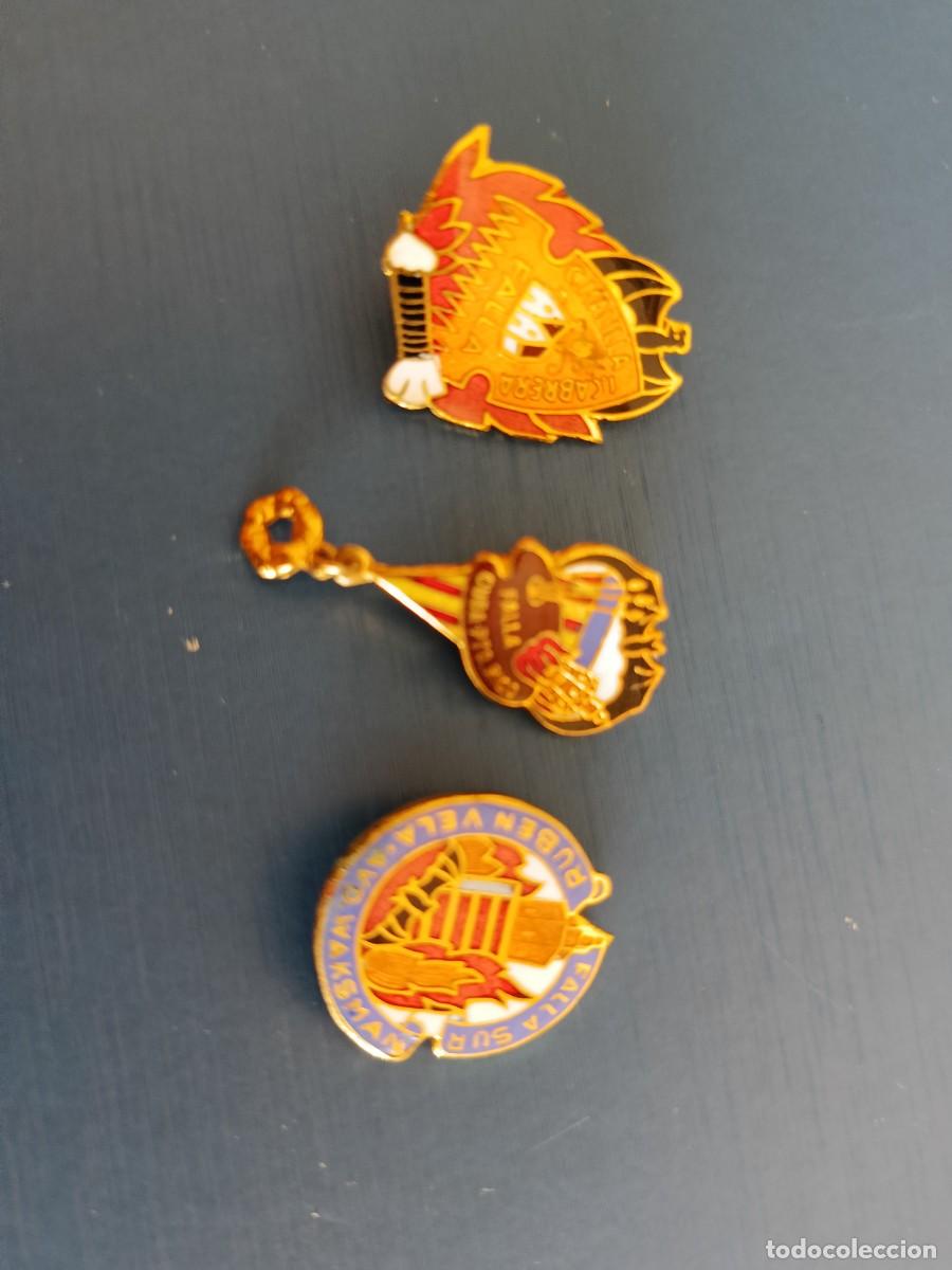 Pins de colecci&oacute;n: 3 pins esmaltados de varias fallas de Valencia