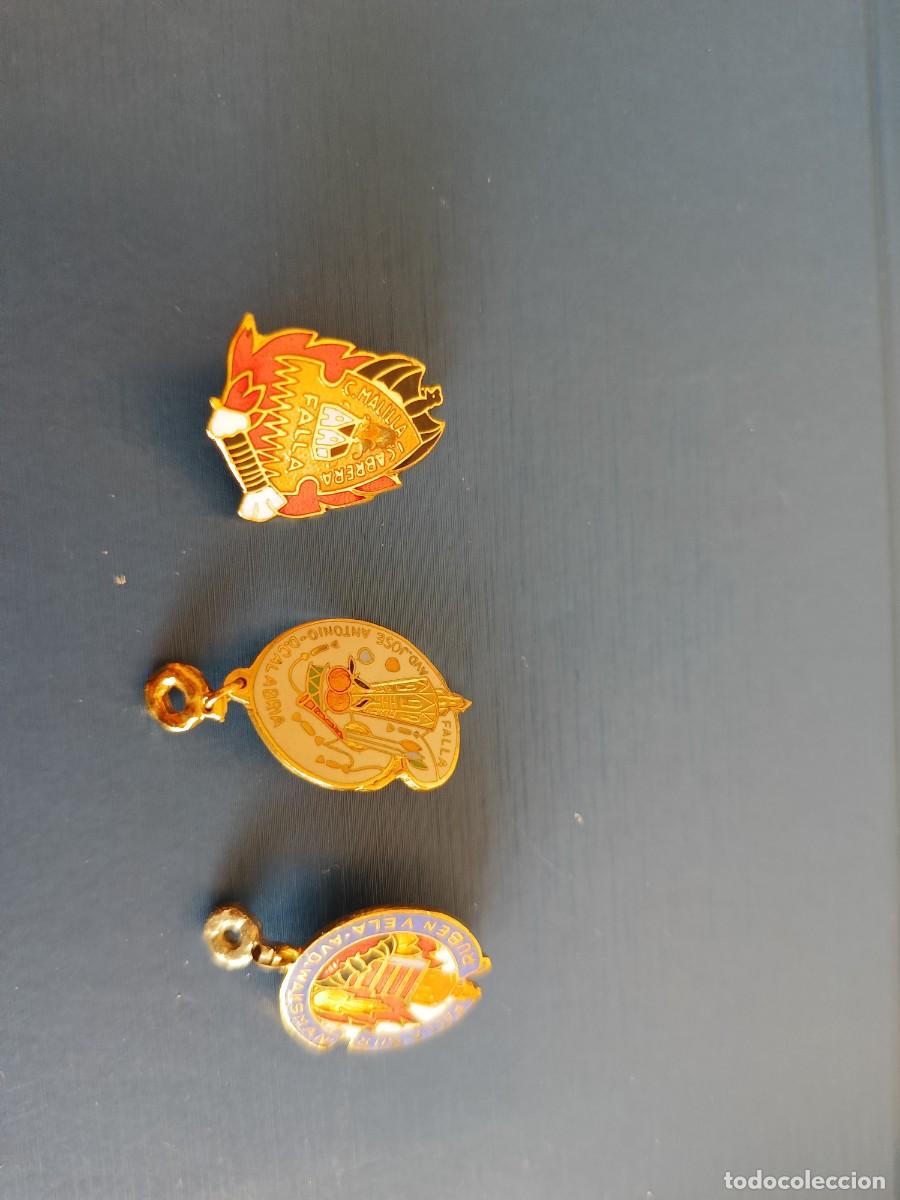 Pins de colecci&oacute;n: 3 pins esmaltados de varias fallas de Valencia