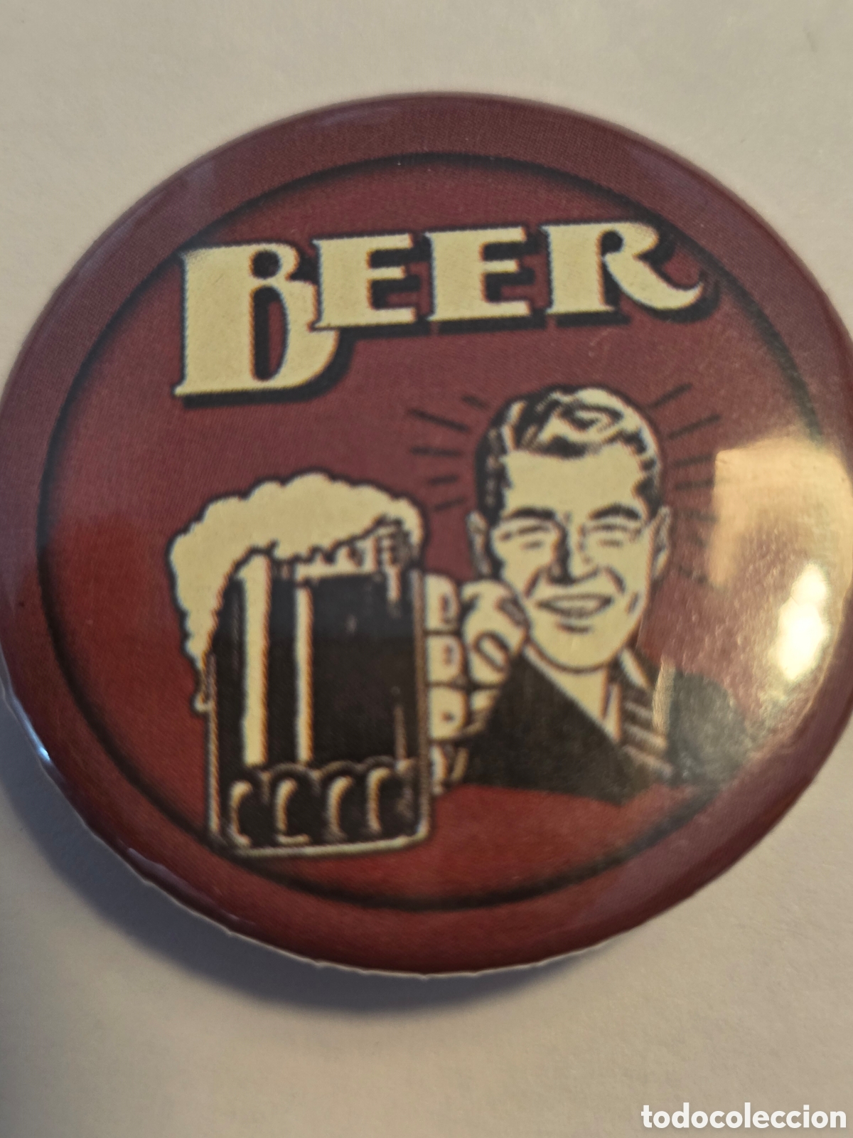 Pins de colecci&oacute;n: CHAPA LEYENDA &rdquo;BEER&rdquo; 38mm