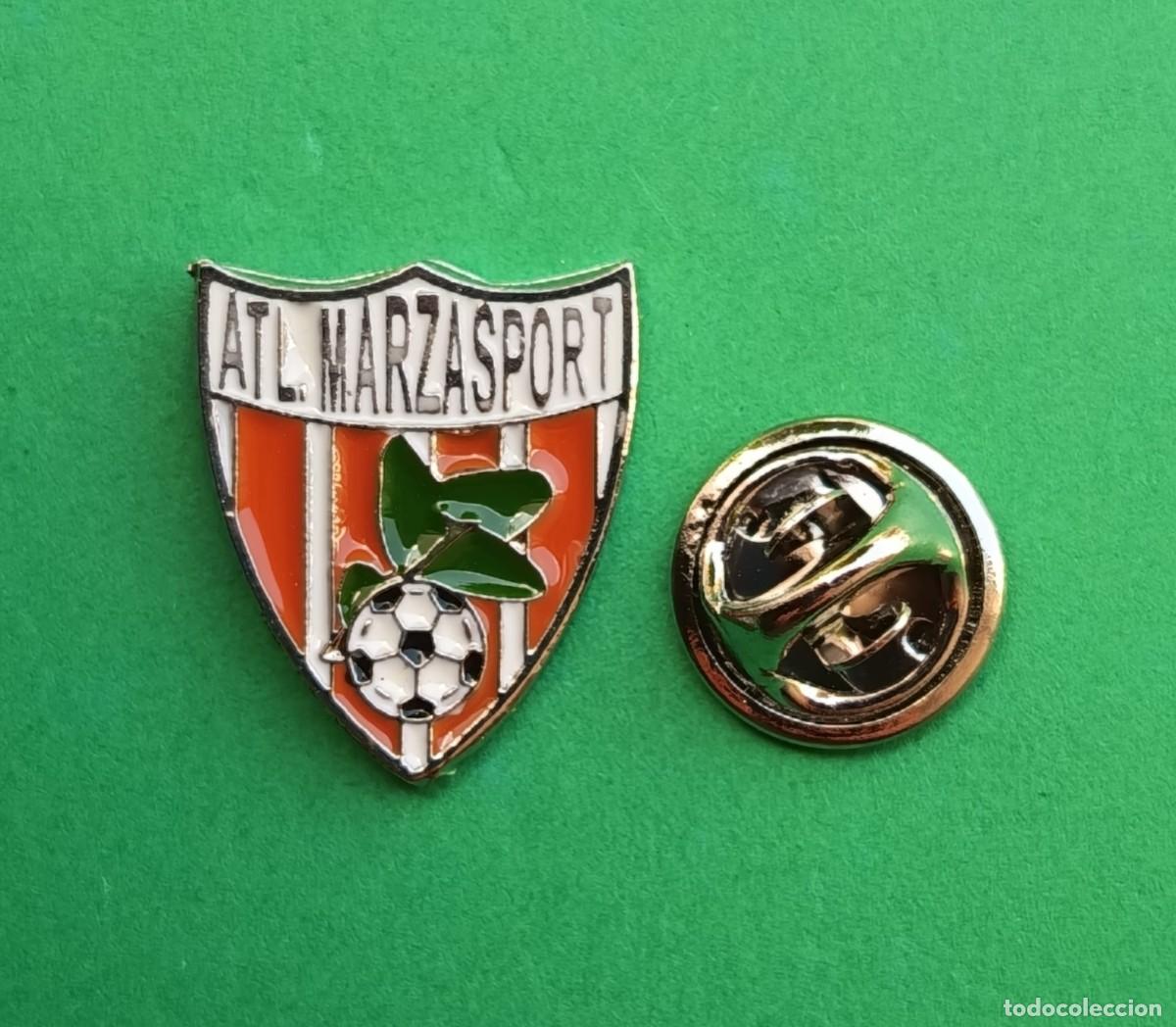 Pins de colecci&oacute;n: PIN FUTBOL - NO ESMALTE - ATLETICO MARZASPORT - LAS PALMAS -CANARIAS -- 130112