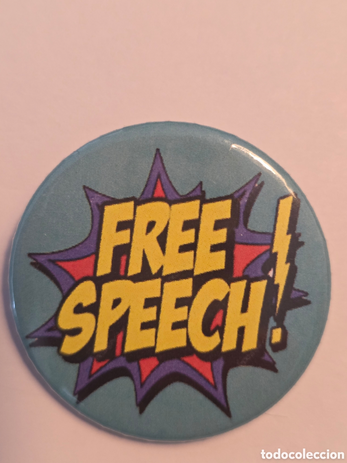 Pins de colecci&oacute;n: CHAPA FREE SPEECH..38mm