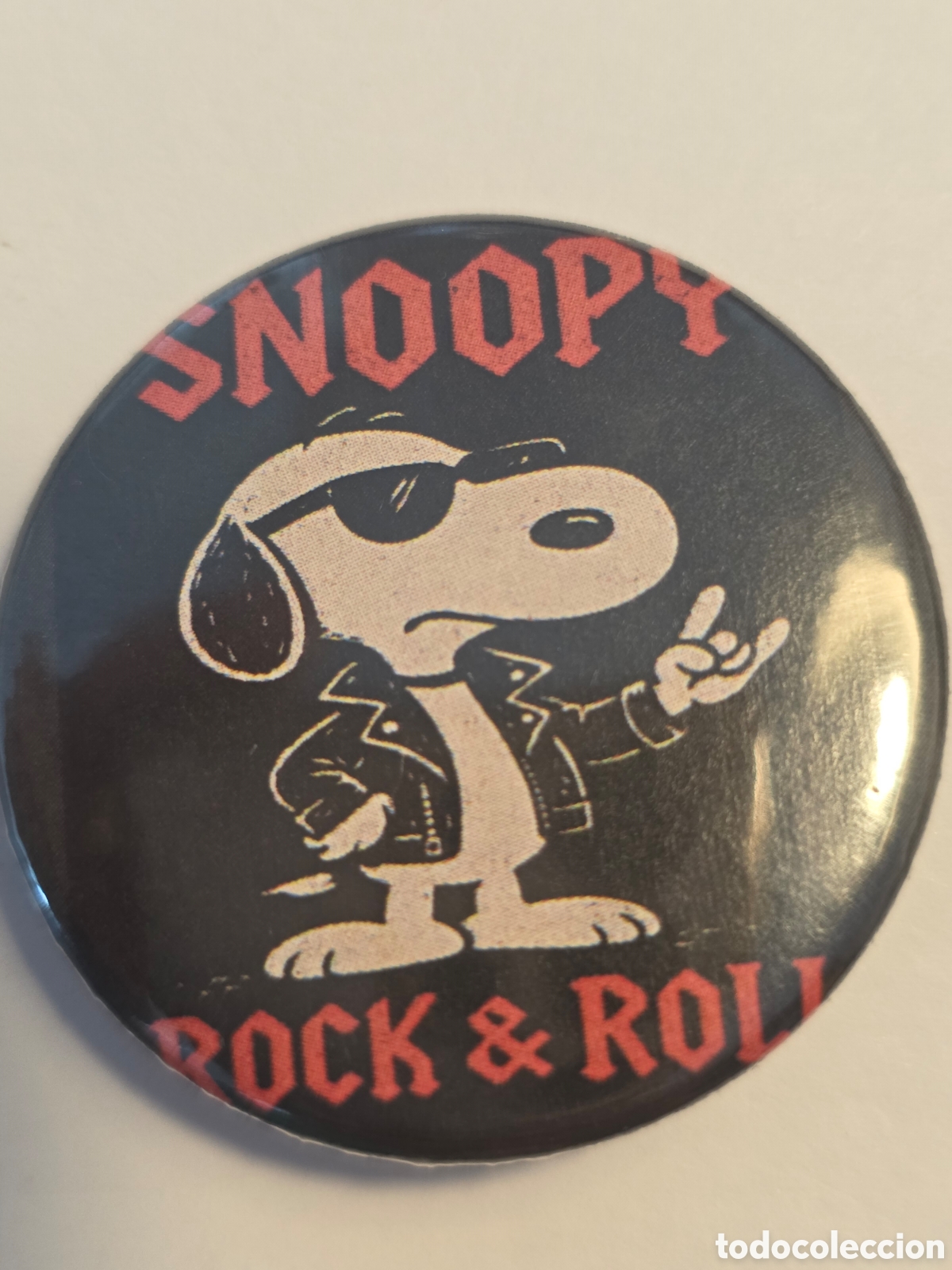 Pins de colecci&oacute;n: CHAPA SNOOPY ROCK N ROLL..38mm