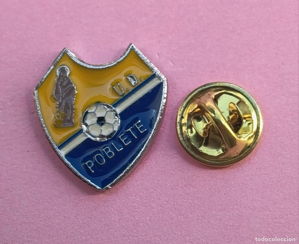 Pins de colecci&oacute;n: PIN FUTBOL - NO ESMALTE - U.D. POBLETE - POBLETE - CIUDAD REAL -- 130156