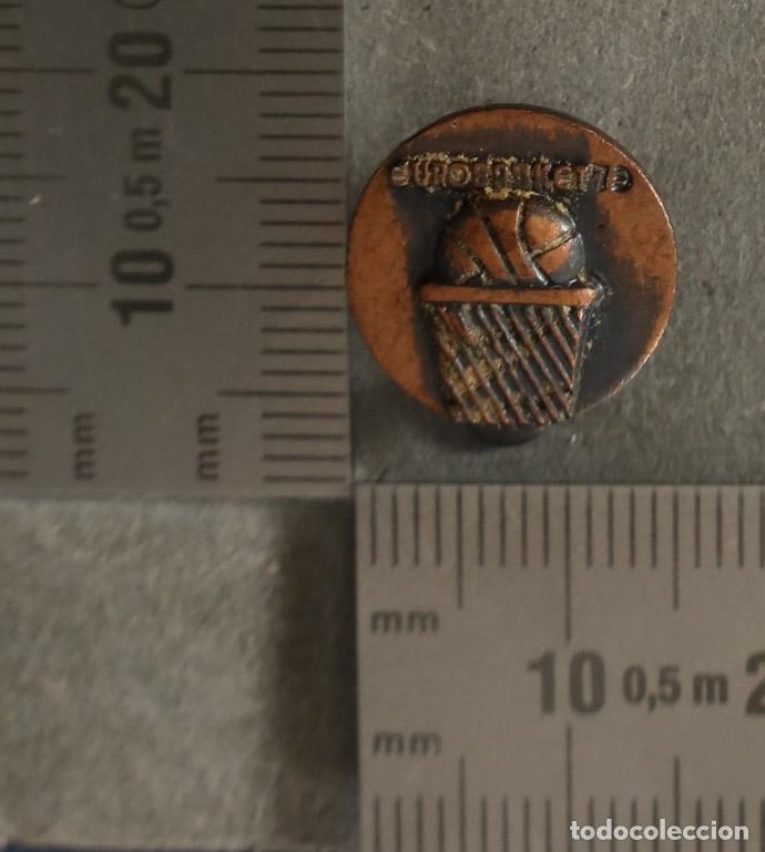 Pins de cole&ccedil;&atilde;o: PIN. INSIGNIA DE OJAL. EUROBASKET 73.