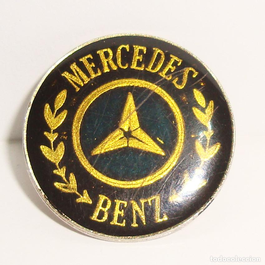 Pins de colecci&oacute;n: RARO PIN MERCEDES BENZ LOGOTIPO VINTAGE ESMALTE DORADO