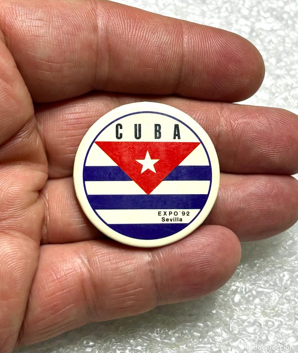 Pins de colecci&oacute;n: 3760.Chapa del pabell&oacute;n de Cuba en la Exposici&oacute;n Universal de Sevilla de 1992 (Expo '92)
