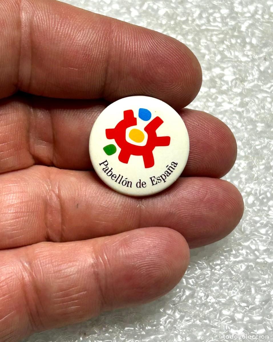 Pins de colecci&oacute;n: 3764.Chapa del Pabell&oacute;n de Espa&ntilde;a Expo '92 la Exposici&oacute;n Universal que tuvo lugar en Sevilla en 1992