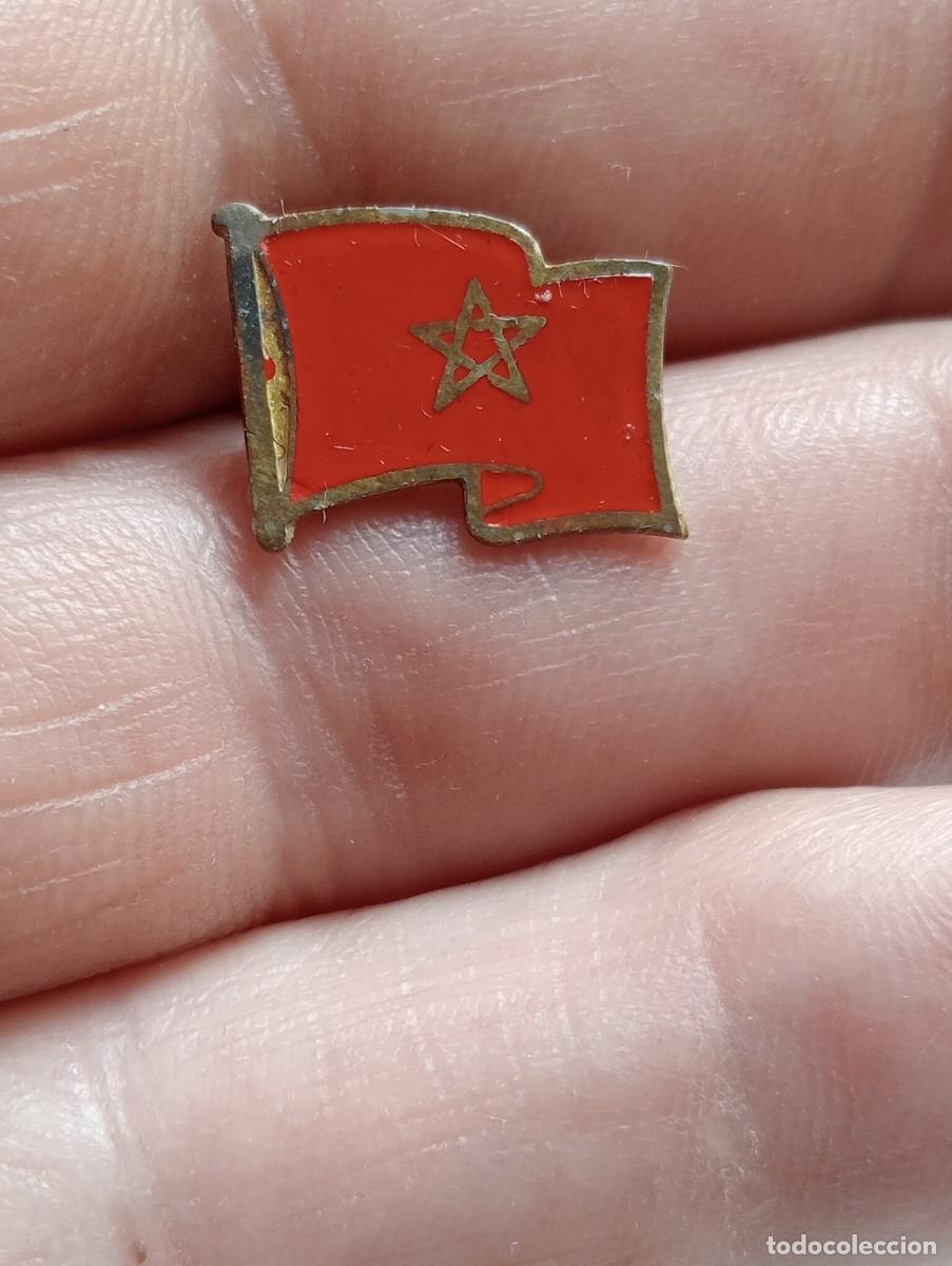 Pins de colecci&oacute;n: INSIGNIA BANDERA MARRUECOS, PINS ALFILER COLECCI&Oacute;N BANDERAS MARROQUI REINO ALAUITA