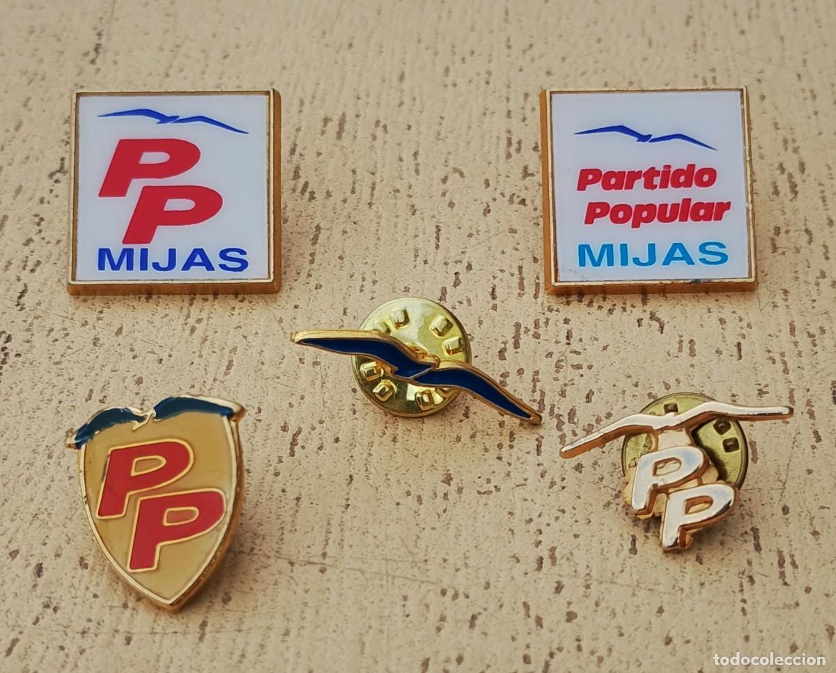 Pins de colecci&oacute;n: Lote Pins Insignias PP Partido Popular