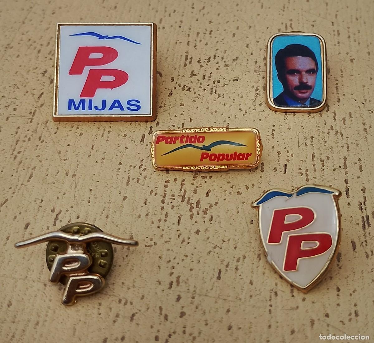 Pins de colecci&oacute;n: Lote Pins Insignias PP Partido Popular