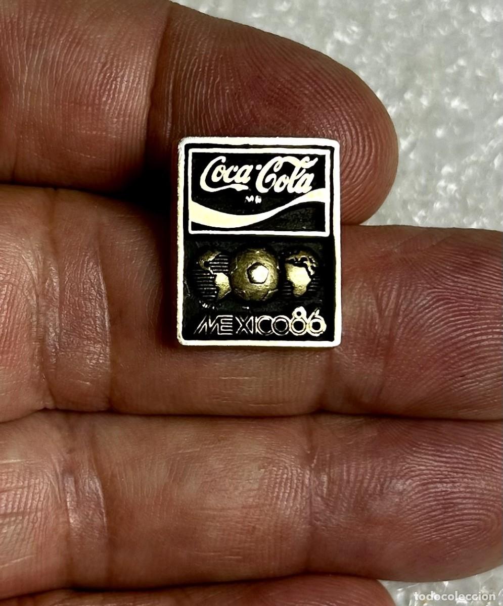 Pins de colecci&oacute;n: 3795.Pin conmemorativo oficial de Coca-Cola lanzado para la Copa Mundial de la FIFA M&eacute;xico 1986