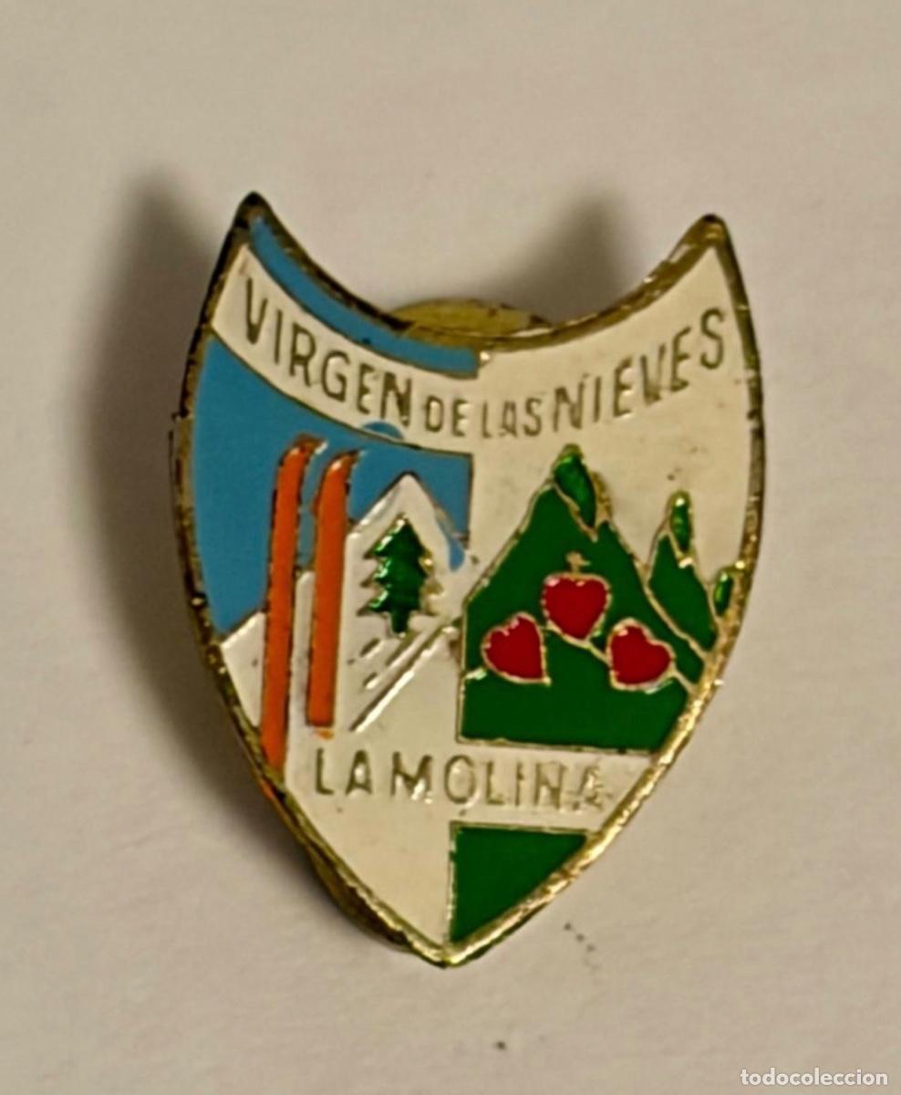 Pins de colecci&oacute;n: ANTIGUA INSIGNIA VIRGEN DE LAS NIEVES - PISTAS ESQUI LA MOLINA