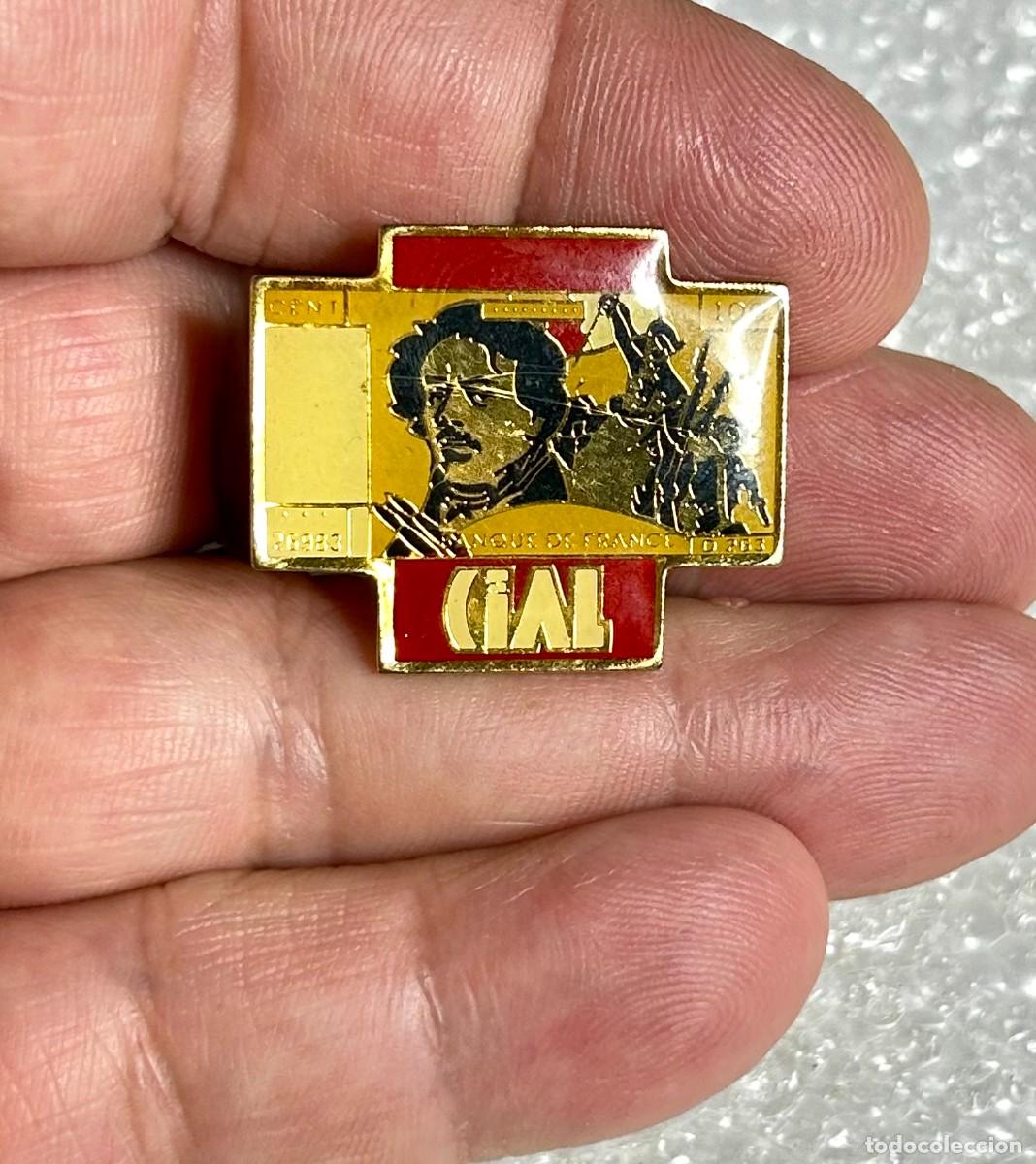 Pins de colecci&oacute;n: 3820.Pin vintage que representa el dise&ntilde;o del billete franc&eacute;s de 100 francos &rdquo;Delacroix&rdquo;