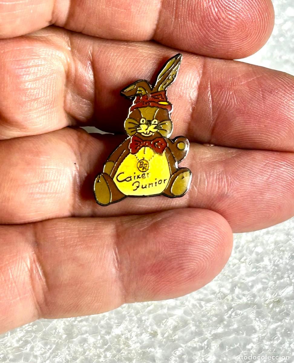 Pins de colecci&oacute;n: 3832.Pin de la entidad financiera andorrana Banca Reig secci&oacute;n infantil llamada Caixer Junior