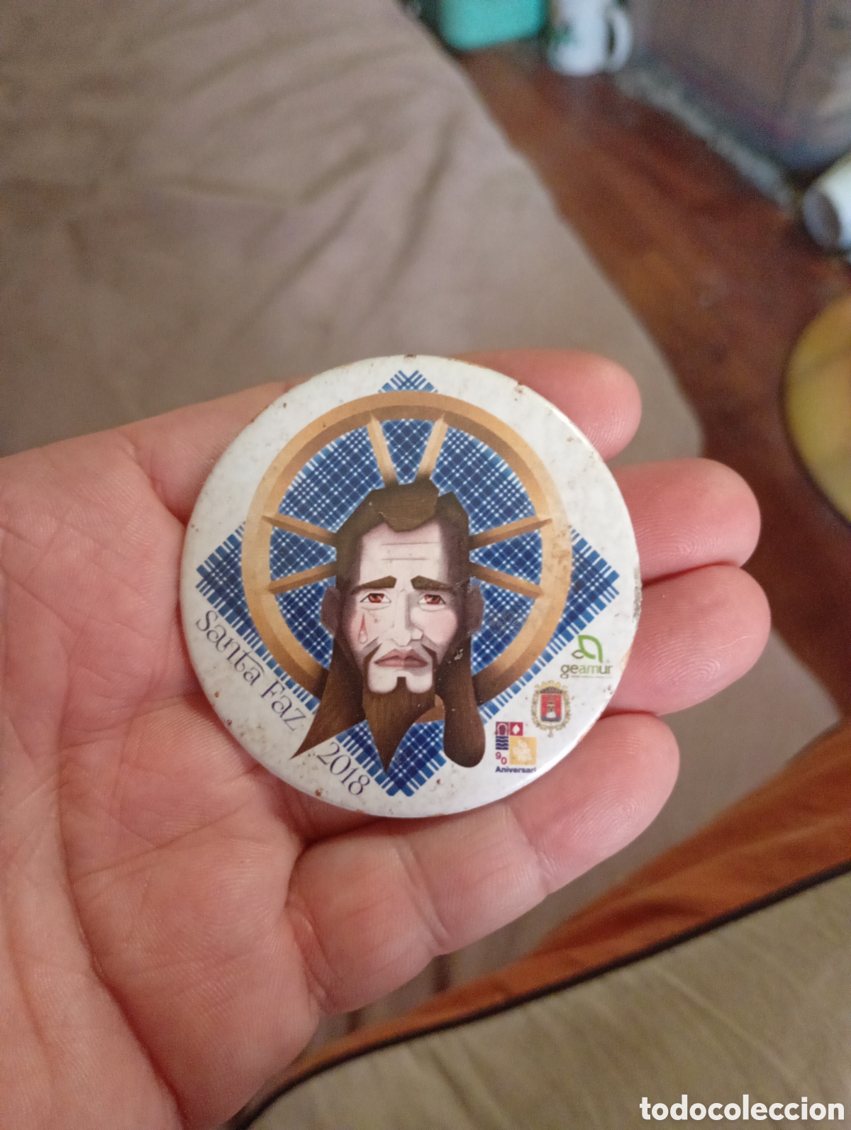 Pins de colecci&oacute;n: Chapa pin Santa Faz 2018