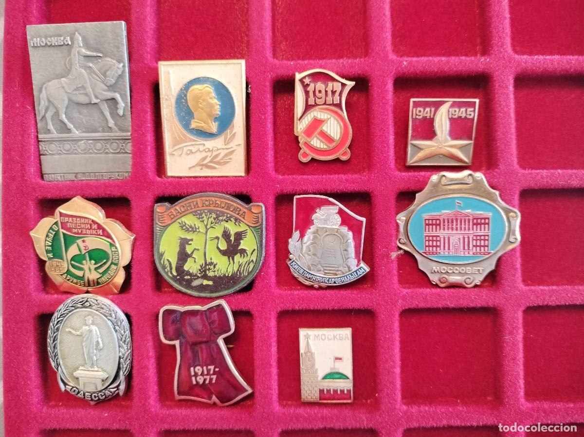 Pins de colecci&oacute;n: LOTE DE 11 PINS - INSIGNIA DE AGUJA - URSS -